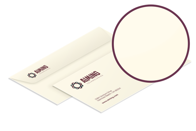 Buste vellum bianche finitura premium sofisticata per corrispondenza commerciale e marchio. Sprint24.