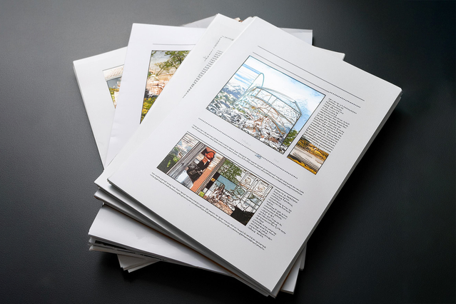 Fogli stampa digitali variabili layout personalizzati con foto e testo su carta professionale on-demand. Sprint24.