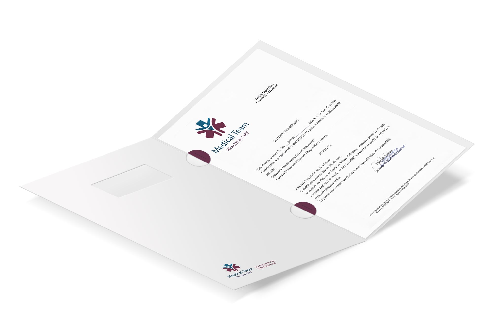 Cartelline per archivio: * Per raccogliere analisi, report, etc.
* 4 template pronti
* Con occhielli e finestra sull'intestazione Cartelline per archivio: * Per raccogliere analisi, report, etc.
* 4 template pronti
* Con occhielli e finestra sull'intestazione