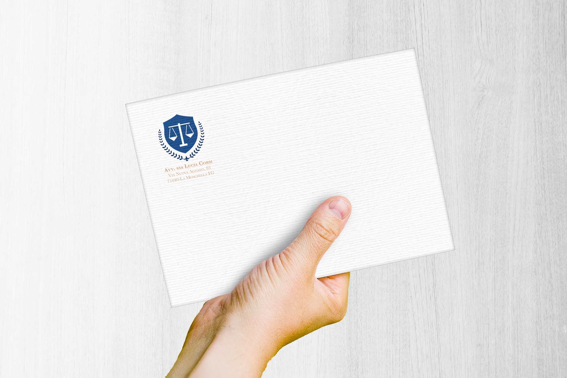Stampa online busta acquerello bianco mano Stampa online busta acquerello bianco mano