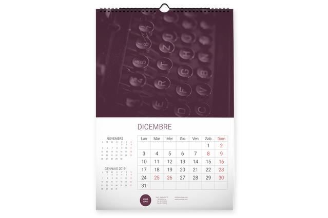 Calendari da muro - template 13 fogli: * Template pronti per te
* 13 fogli di pura qualitĂ
* Il tuo brand per 365 giorni Calendari da muro - template 13 fogli: * Template pronti per te
* 13 fogli di pura qualitĂ
* Il tuo brand per 365 giorni
