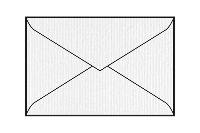 Acquerello Bianco, no strip, taglio a punta: 12x18 cm