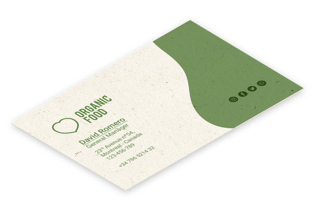 Biglietti da visita in carta riciclata: Cerchi biglietti da visita ecologici e sostenibili per l'am…
