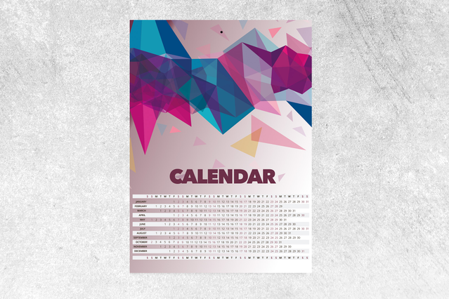 Calendari poster: * Un foglio, un anno
* Possibilità di nobilitazioni
* Template pronti