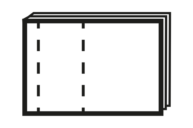 Punti metallici e perforazioni: Rilegatura utilizzata per blocchi con matrice e ricevuta. É possibile inserire fino a 3 perforazioni